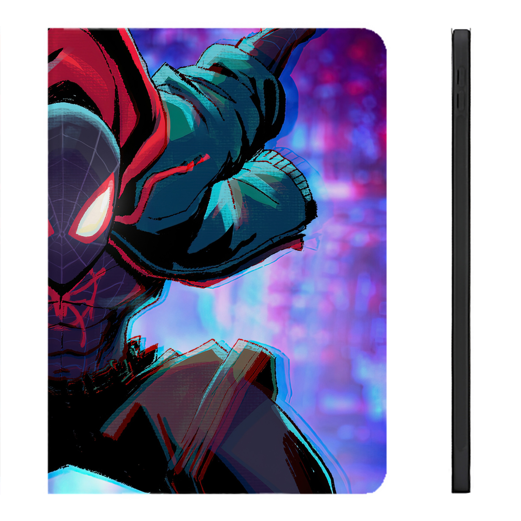 （画像用） Spider Man スパイダーマン IPadケース ペンホルダー付き ブックスタイルデザイン